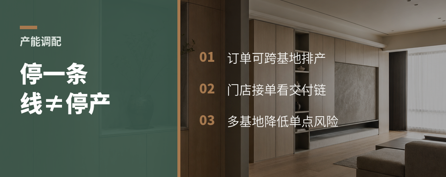 一条产线调整，为何门店还能接单