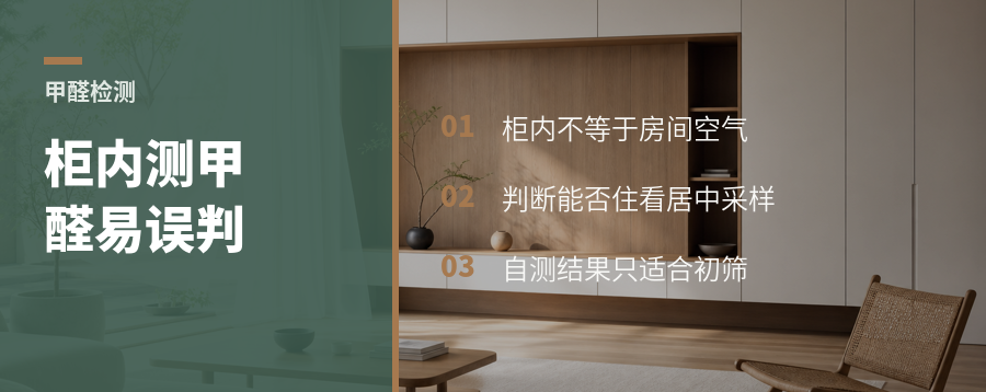 衣柜里测甲醛，常会误判居住空气质量