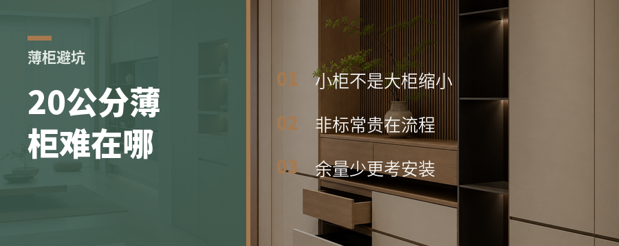 20公分薄柜，为何比大柜还难做