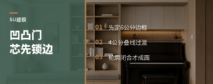SU凹凸门芯板，关键是先锁边框