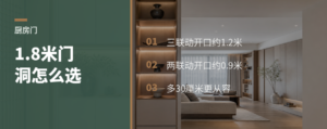 1.8米厨房门洞，三联动更占便宜