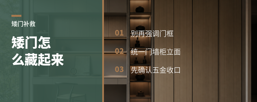 门洞抬不了，怎么把矮门“藏”起来