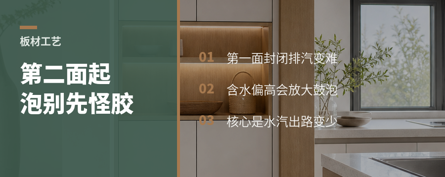 第二面起泡，常不是胶的问题