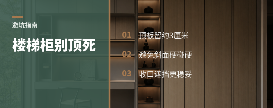 楼梯柜顶板为什么要留3厘米
