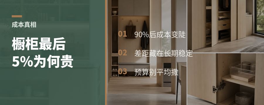 橱柜最后5%，为什么贵很多