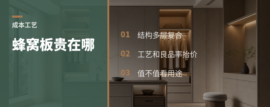蜂窝复合柜体板相比普通颗粒板加工工艺更复杂，成品出厂成本可能