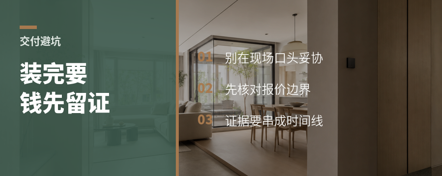 装完被临时要钱，商家先留这3样