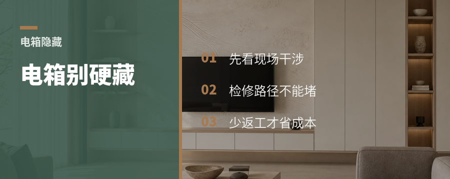 电箱怎么藏才不别扭？先解决现场问题