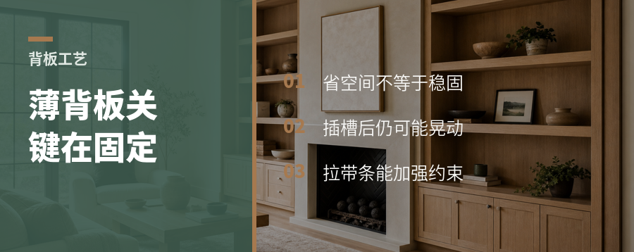 薄背板省空间，但固定才是关键