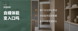 全屋定制门店，自媒体真能变入口？
