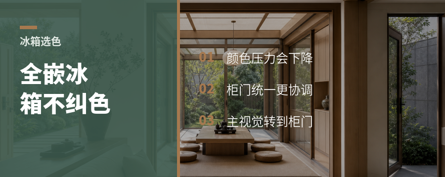 全嵌入式冰箱为什么不用纠结颜色