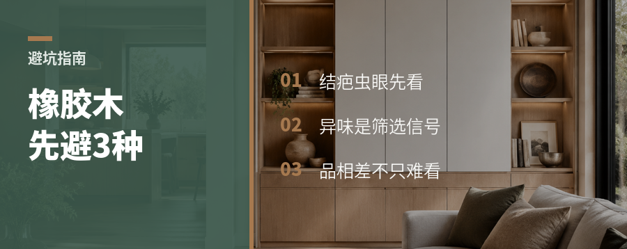 橡胶木定制别只看便宜，这3种先避开