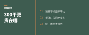 200平和300平做意式极简，预算差很多