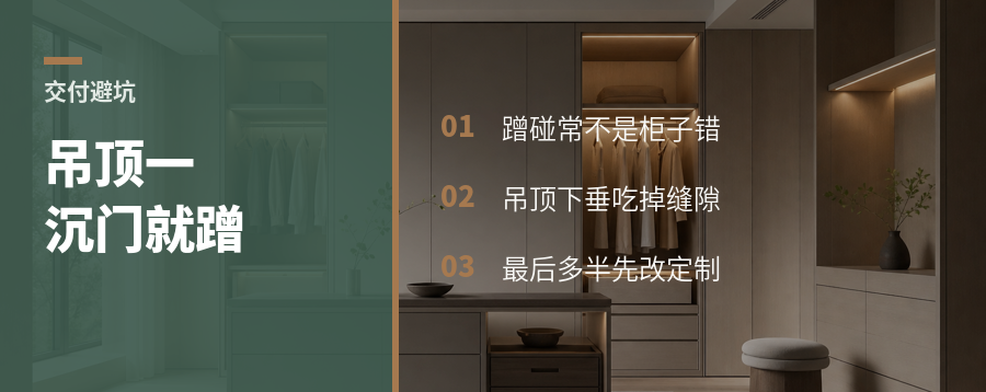 吊顶一沉门就蹭，为什么总是定制兜底