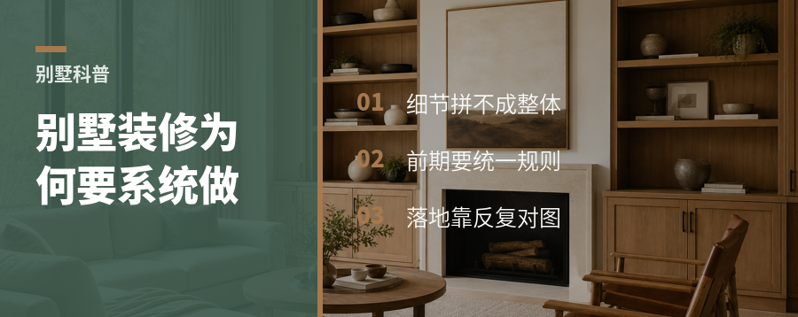 别墅装修为什么要按系统做