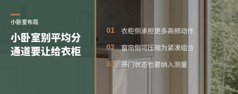 小卧室别平均分空间衣柜通道才是关键