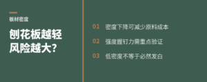 刨花板为何越做越轻密度下降会带来什么