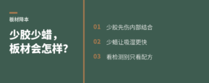板材降本时，少加胶和石蜡会损失什么