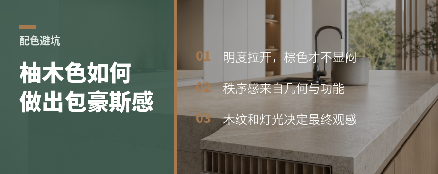 柚木色配大地色，为什么容易做出包豪斯感