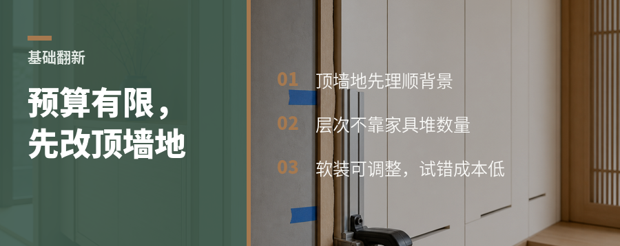 预算有限，怎样用基础翻新做出空间层次