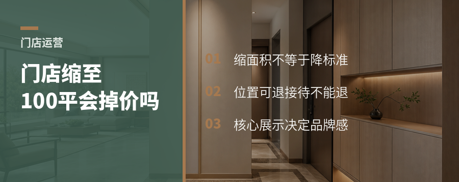 门店缩到100平方米内，品牌形象会打折吗