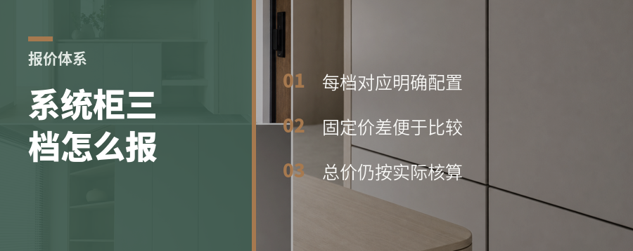 系统柜怎么报价？三档配置让客户自己选