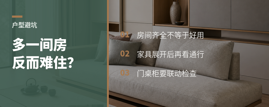 户型多一间房，为什么反而更难住？