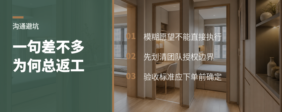 一句“差不多”，为什么会让全屋定制反复返工