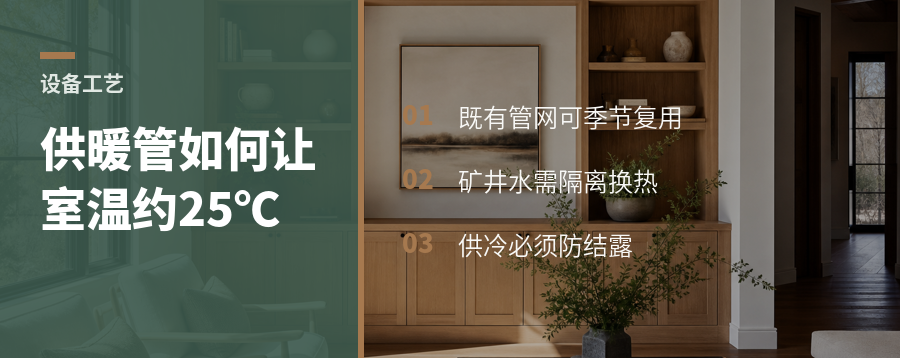冬季供暖管，夏天如何把室温降到约25℃