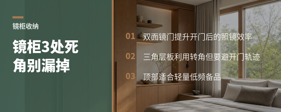 镜柜总是不够用？三个死角往往被漏掉