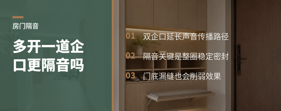 房门多开一道企口，隔音真的会更好吗
