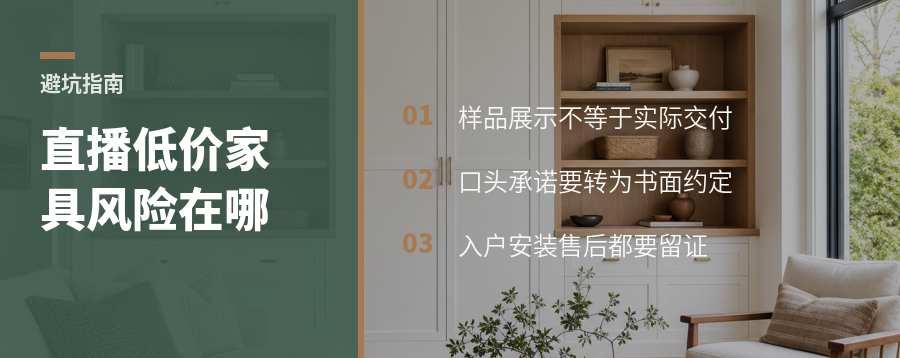 直播间的大件家具低价，风险藏在哪？