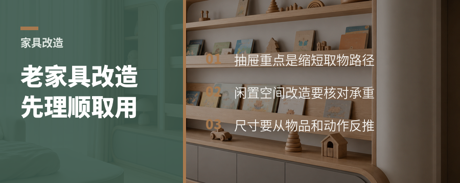 老家具怎么改得更好用？先从收纳和取用下手