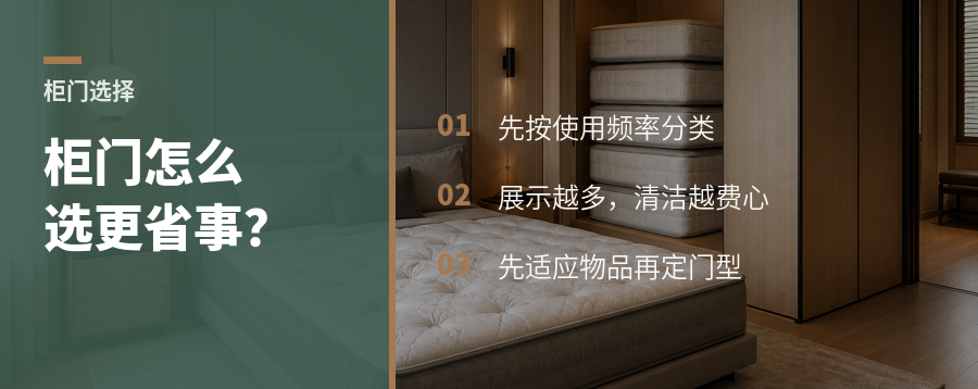 柜门怎么选？先看展示欲还是打理习惯
