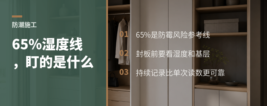 装修现场为什么要盯住65%湿度线