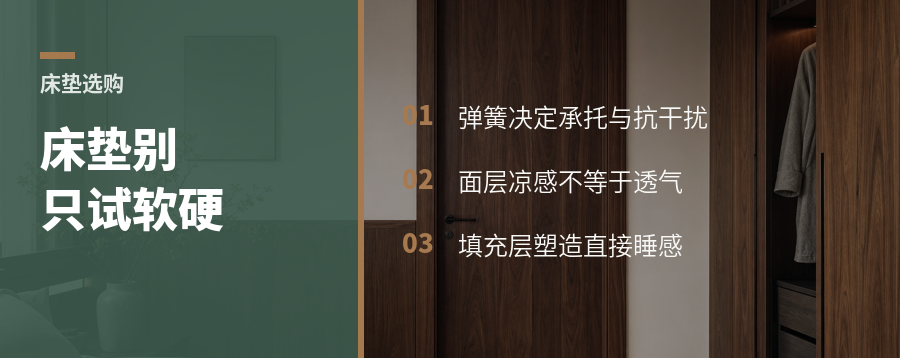 床垫别只试软硬，选购还要看这3层
