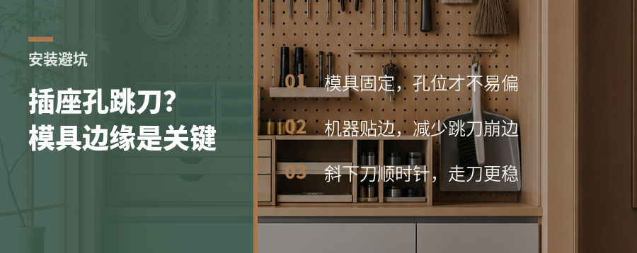 插座孔总跳刀？关键在模具边缘这一下