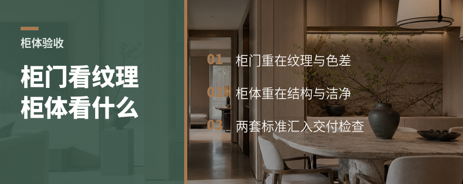 柜门看纹理，柜体看什么？品质应当分开管