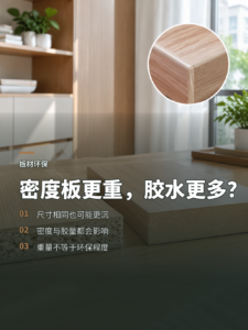 同样大小的板材，密度板为什么可能更重？