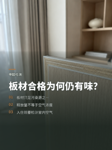 板材达标就够了吗室内空气检测才是终点
