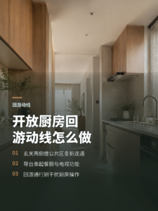 开放厨房如何用回游动线串起玄关两侧空间