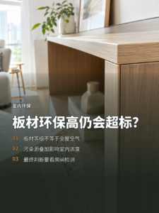 板材环保等级高，为什么新家甲醛仍可能超标？