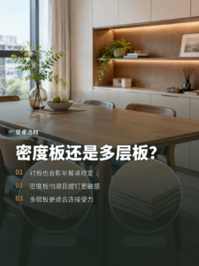 餐桌衬板怎么选？密度板和多层板差在哪