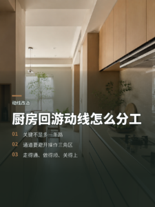厨房餐厅尴尬，回游动线怎么重新分工