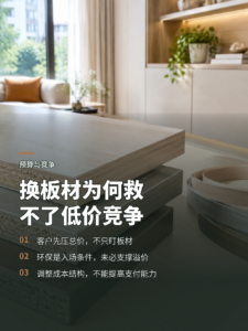 客户预算有限时，换板材为何也救不了低价竞争