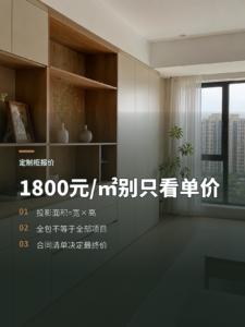 1800元一平方米全包，定制柜到底怎么算