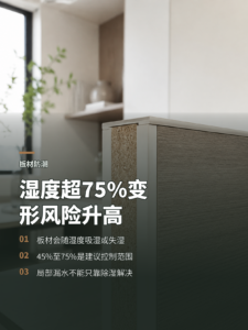 板材为何会受潮变形？湿度控制在45%到75%