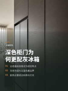 深色柜门包冰箱，为什么灰色更稳妥