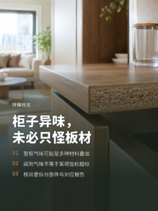 柜子异味不一定来自一块板材，混合气味更难判断