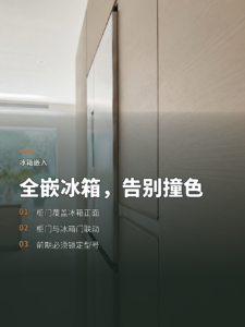 冰箱与柜门总撞色？全嵌入式怎么解决